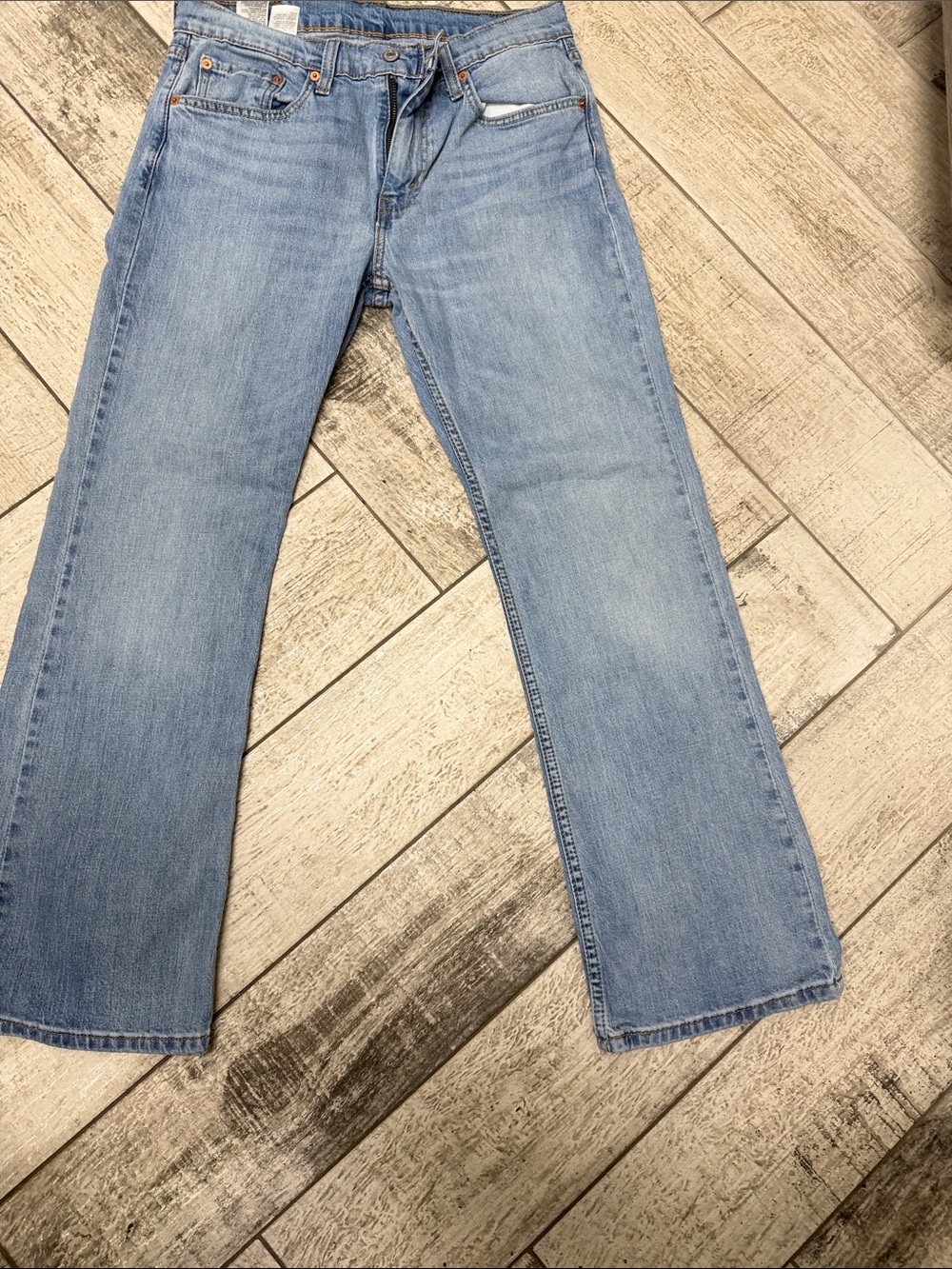 Levi's Men's Light Blue Straight Jeans - Picture 2 of 4